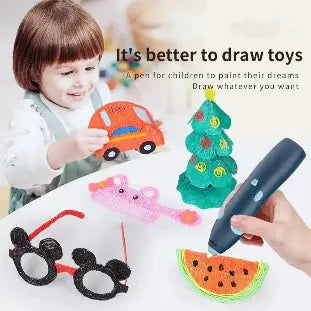 3D Drawing Pen for Kids with Accessories and Copy Board
