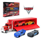 Alloy racing cars and truck playset for boys and girls