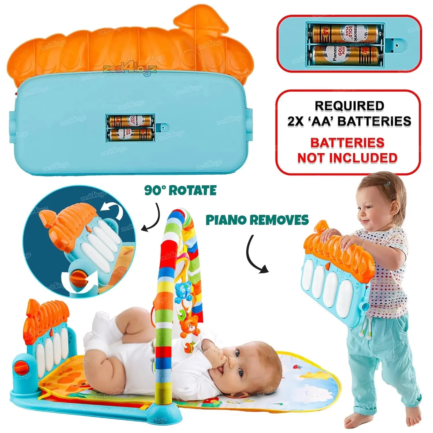 Baby fitness rack piano gym toy in Pakistan