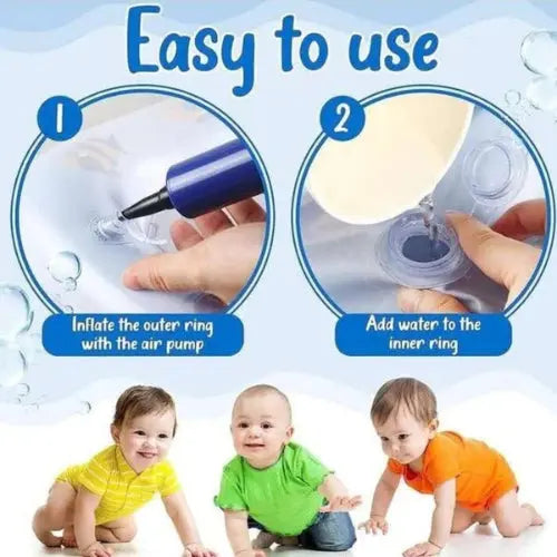 Baby sensory water mat for crawling practice