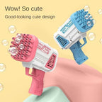 Bazooka 32 holes bubble gun for kids creating bubbles