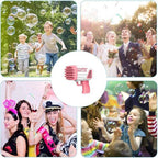Bubble gun toy for birthday and outdoor fun