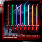 Color flowing sword with spray effect