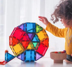 Colorful Magnetic building tiles for kids