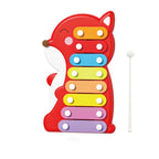 Colorful animal xylophone with 8 musical keys