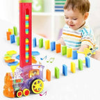 Colorful domino train toy indoor play