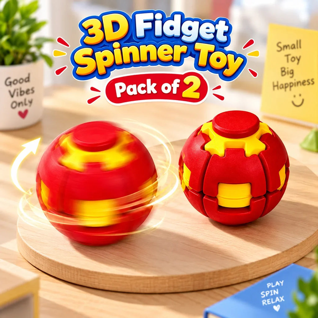 Colorful fidget ball close-up design