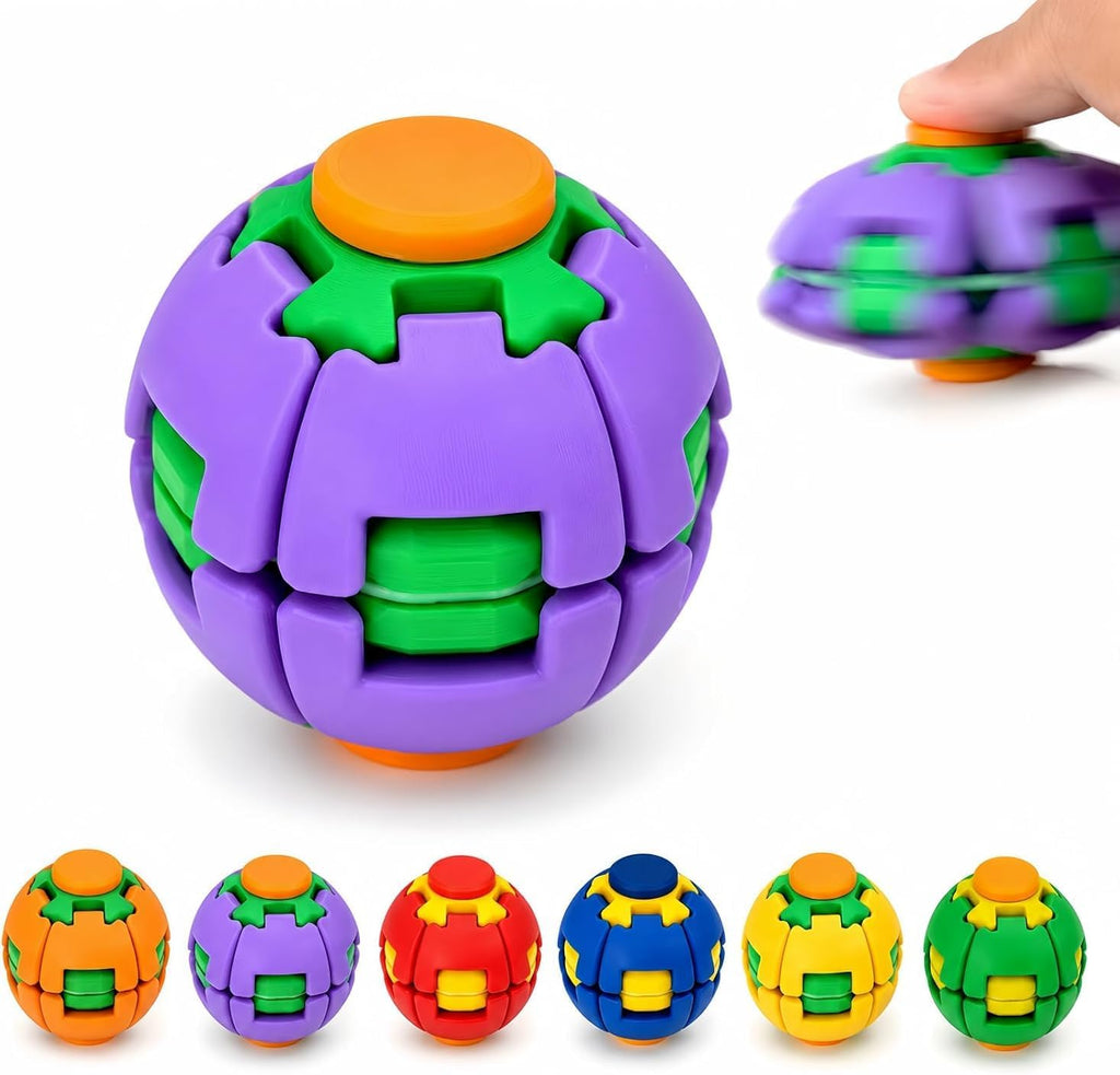 Colorful fidget ball close-up design