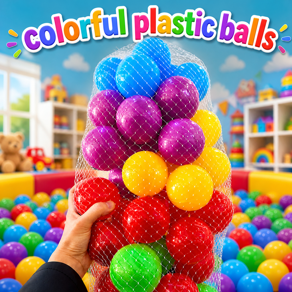 Colorful play balls for kids ball pit and tent house