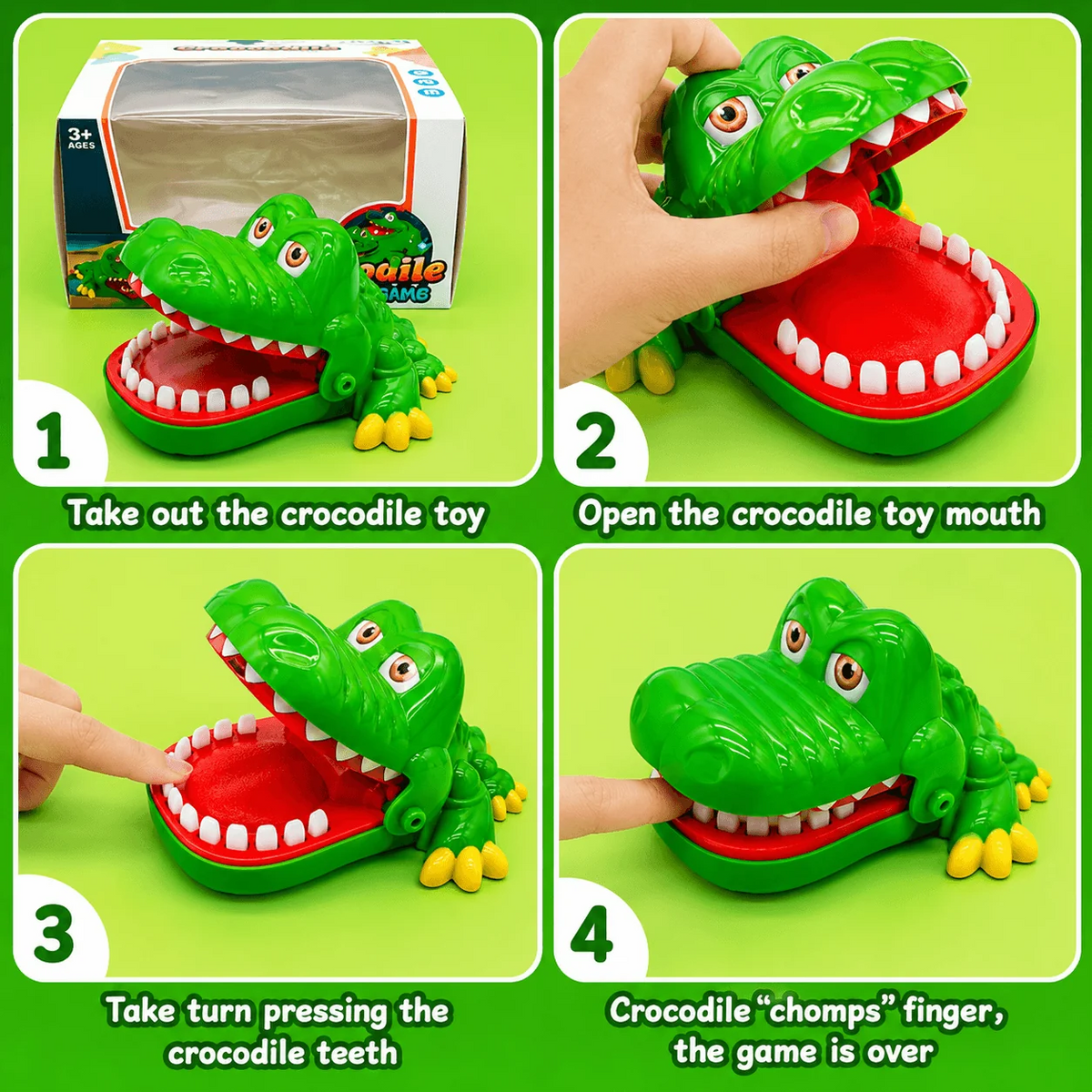 Crocodile Biting Finger Game for kids
