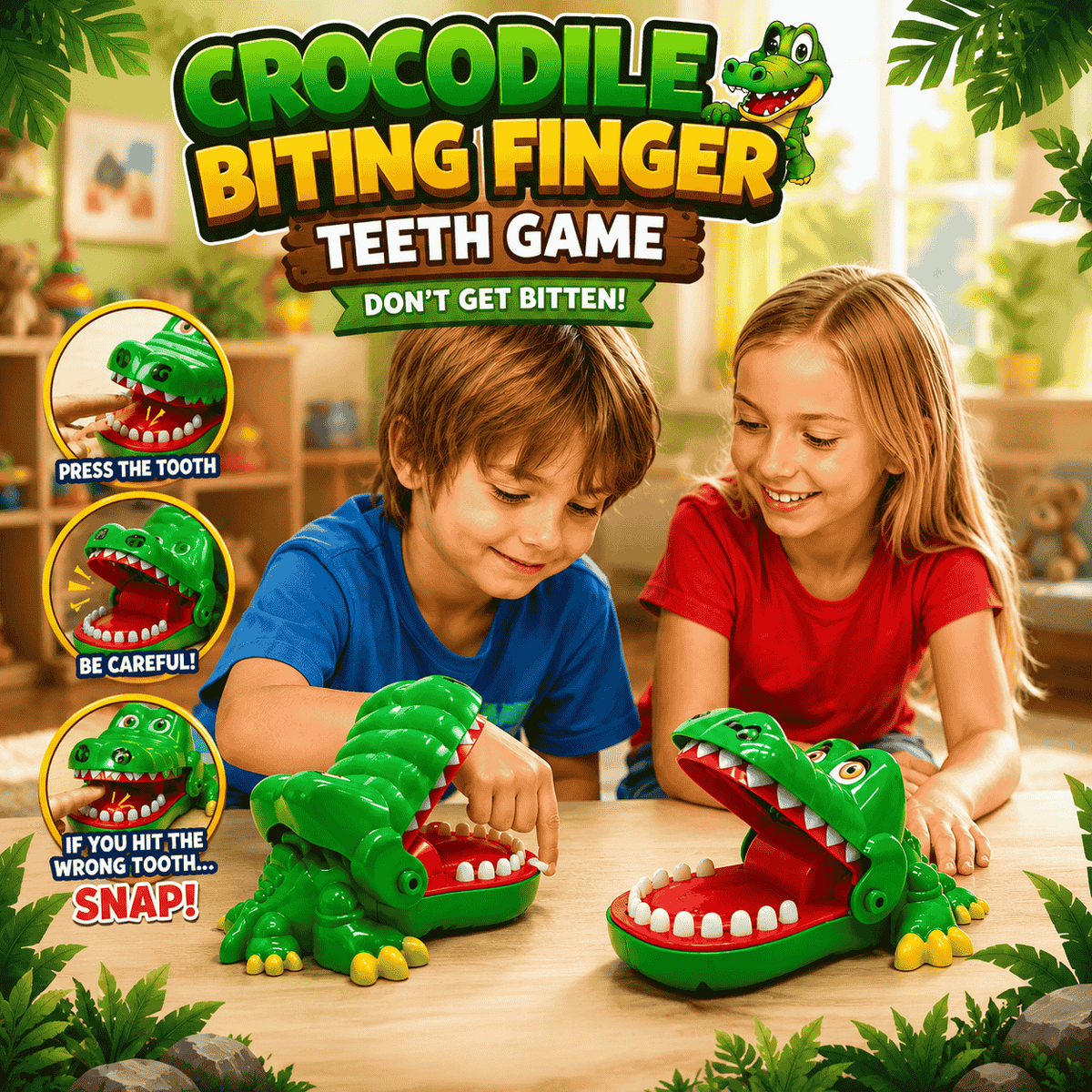  Crocodile Biting Finger Game for kids