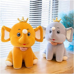 Cute Crown Baby Elephant Plush Toy for kids - Chotu Toys