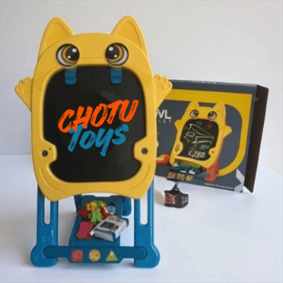 Double-Sided Learning Board with Chalk & Marker for Kids - Chotu Toys