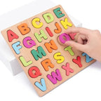 kids early learning ABC number shape puzzle set