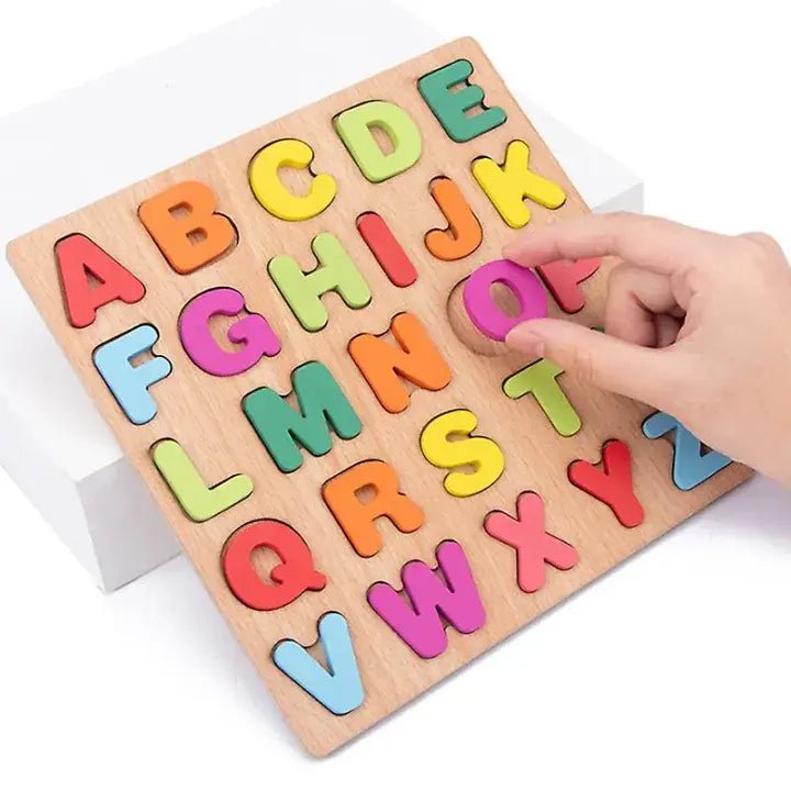 kids early learning ABC number shape puzzle set