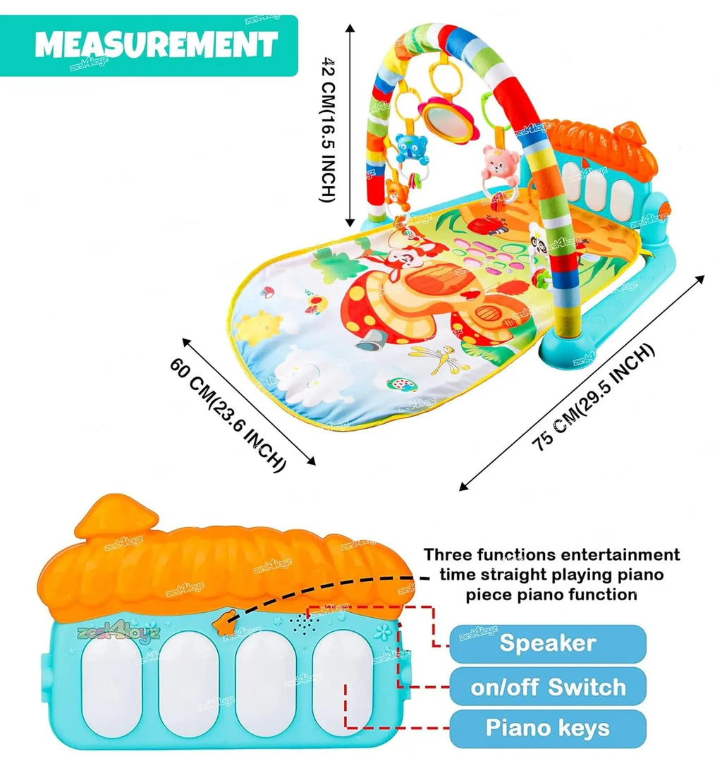 Educational baby play mat for infant development