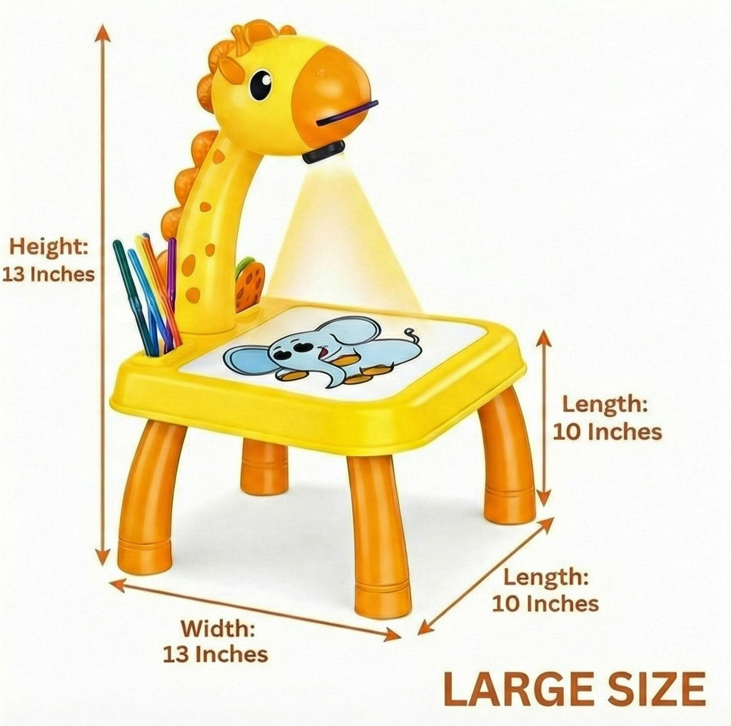 Educational projector toy with drawing book