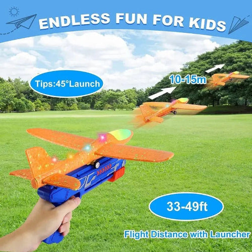Foam glider airplane toy for active kids play