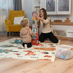 Foldable foam play mat for nursery