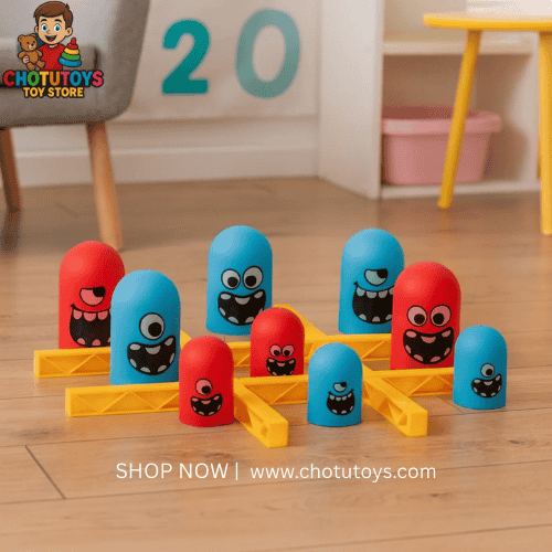 Fun family board game Gobble Tic Tac Toe