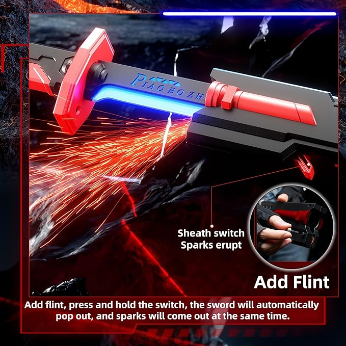 Futuristic light-up sword toy for children