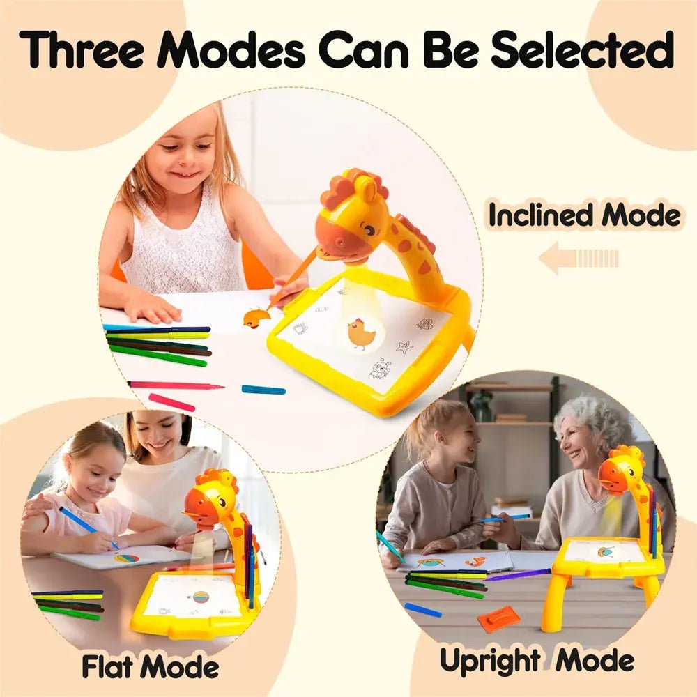 Interactive drawing table for toddlers