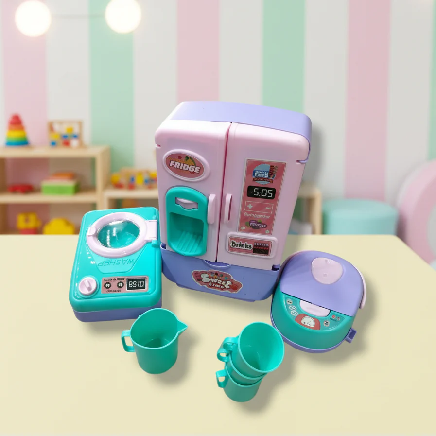 Kids cooking appliance toy set with accessories