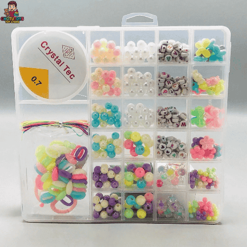 Kids jewelry making beads craft set