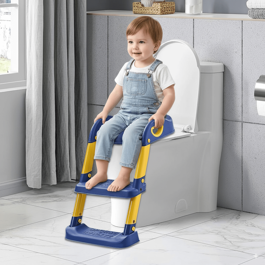 Kids potty training ladder seat for toilet