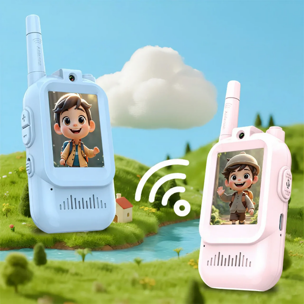 Kids rechargeable walkie talkie toy for outdoor play