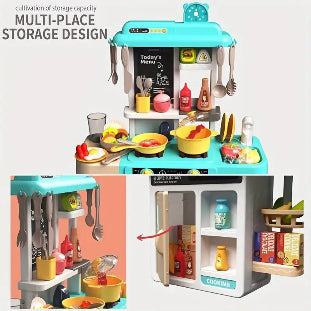 Interactive Kitchen Playset for Kids with Lights and Sounds