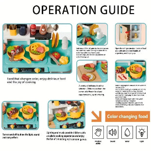  Kitchen Set with Food Items 