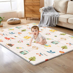Large reversible baby foam play mat 5x6 feet