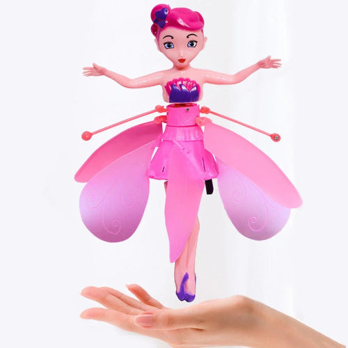 Magic flying fairy princess doll with LED lights