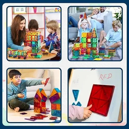 Magnetic Building Tiles – 20 Piece STEM Construction Set