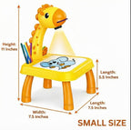 3 In 1 Kids Drawing Projector Table (Random Color)