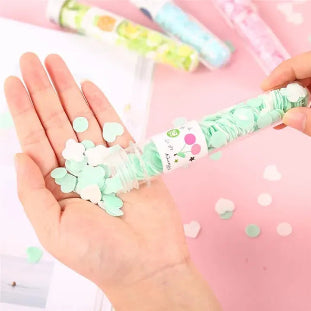Mini paper soap tube with dissolvable soap sheets for hygiene