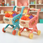 Mini supermarket cart toy for kids pretend play