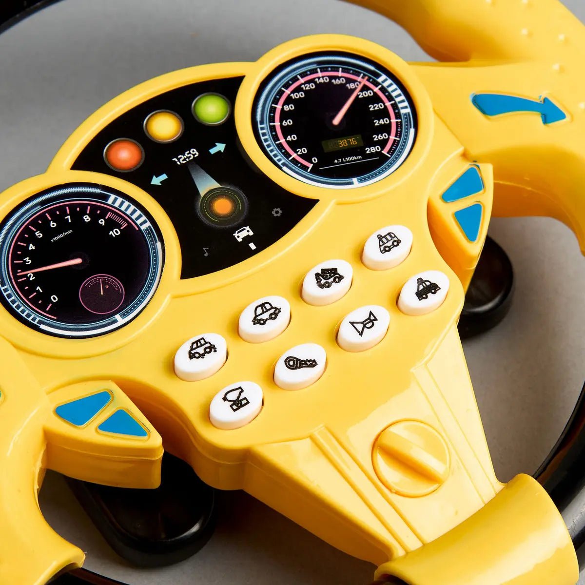 kids driving steering wheel toy with lights and sound