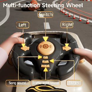 Music and Story Playing Steering Wheel Toy for Kids - Chotu Toys
