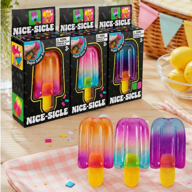 Nice-Sicle squishy popsicle toy colors