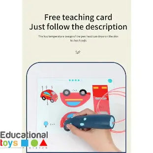 Kids Safe Odorless 3D Pen for Creative Art and Craft Projects - Chotu Toys 