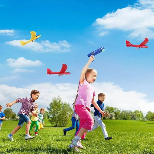Outdoor airplane shooting toy for boys and girls