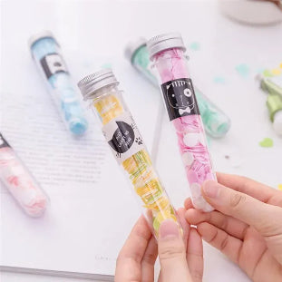 Portable paper soap sheets in tube for kids and travel
