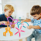stretchable giraffe tube toy with suction cups