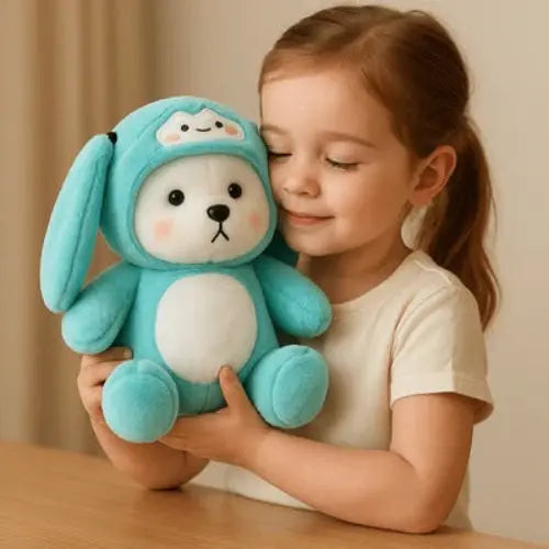 Premium quality blue plush bear for kids gift