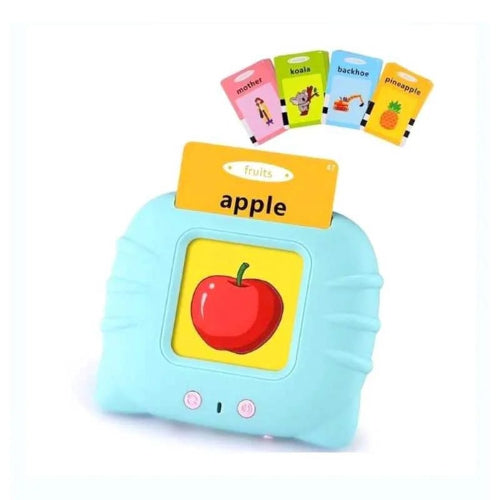 Preschool learning flash card device for kids