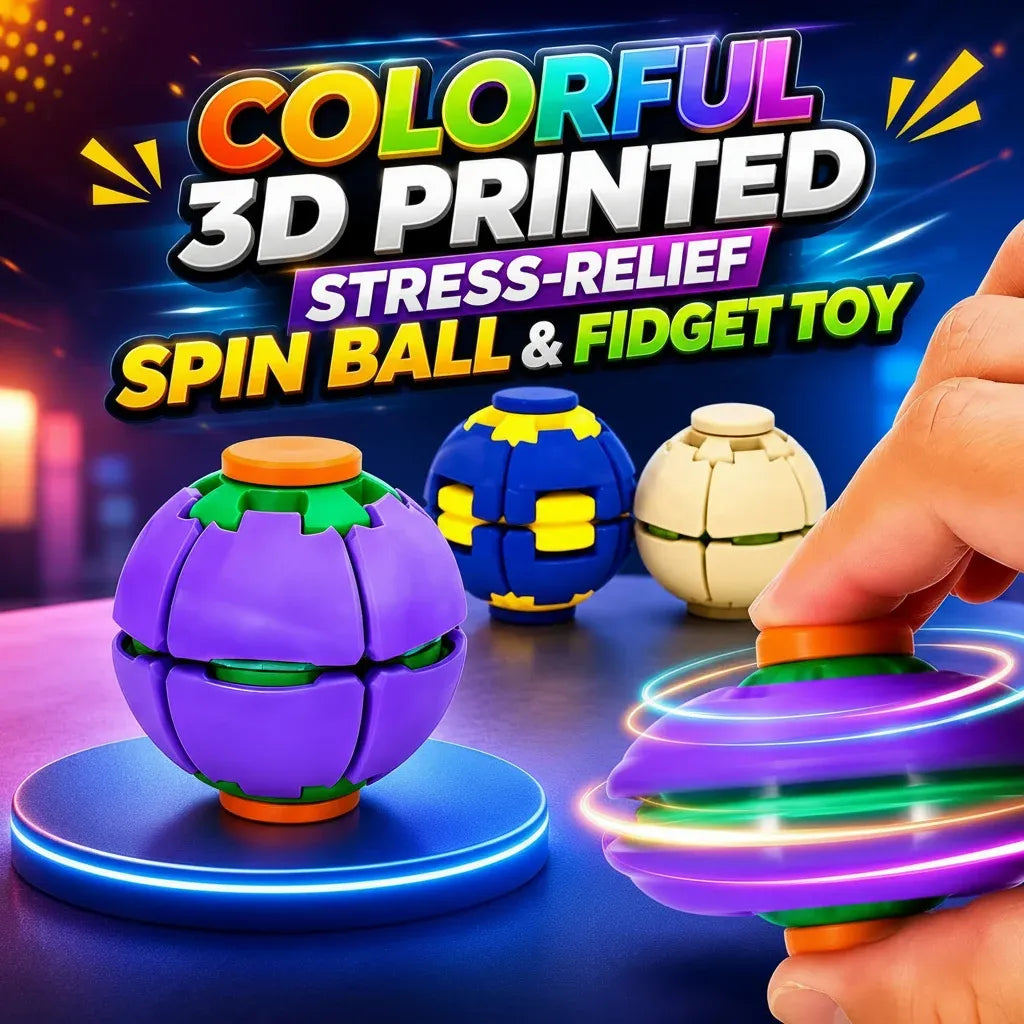 Press and spin fidget ball for kids