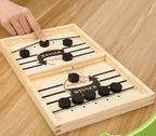 Pucket game set with pucks and board