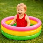 Rainbow 5FT Swimming Pool for Kids – Inflatable Outdoor Pool - Chotu Toys